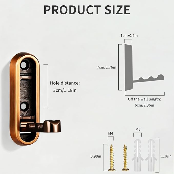 2PCS Foldable Wall Hooks, Flip Down Design - Image 8