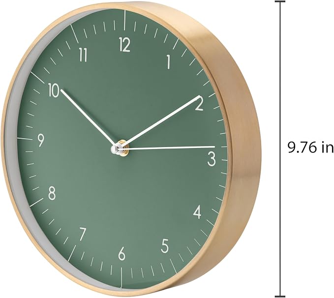 LUUK LIFESTYLE Wall Clock with Silent Movement, Without Ticking, Elegant and - Image 3