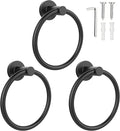 SetSail Towel Holder for Bathroom Wall Matte Black Towel Ring Stainless Steel by SetSail