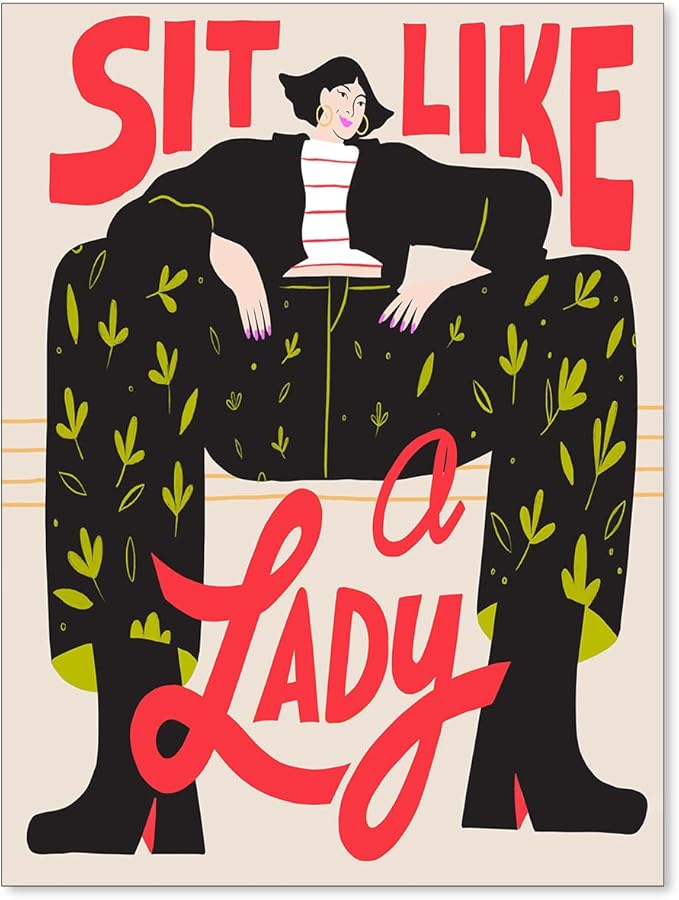 Medpol Funky Feminist Wall Art Vintage Trendy Equal Rights Canvas Poster Modern by Medpol
