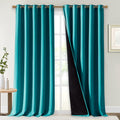 NICETOWN Peacock Teal 100% Blackout Curtains by NICETOWN
