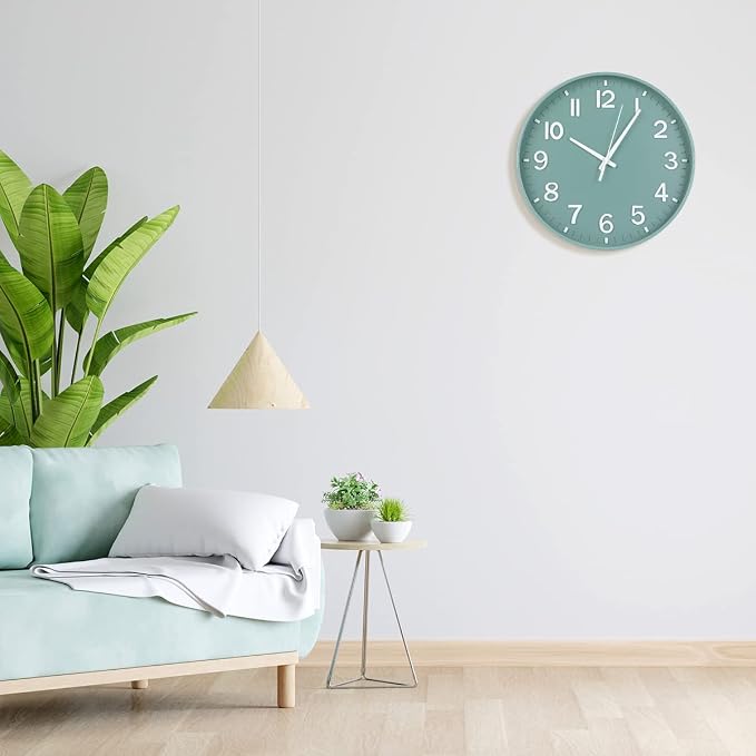 HZDHCLH Modern Quartz Wall Clocks Battery Operated, 12 inch Silent Non Ticking - Image 3