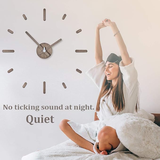Presentime & Co Large Frameless DIY Wall Clock - Image 5
