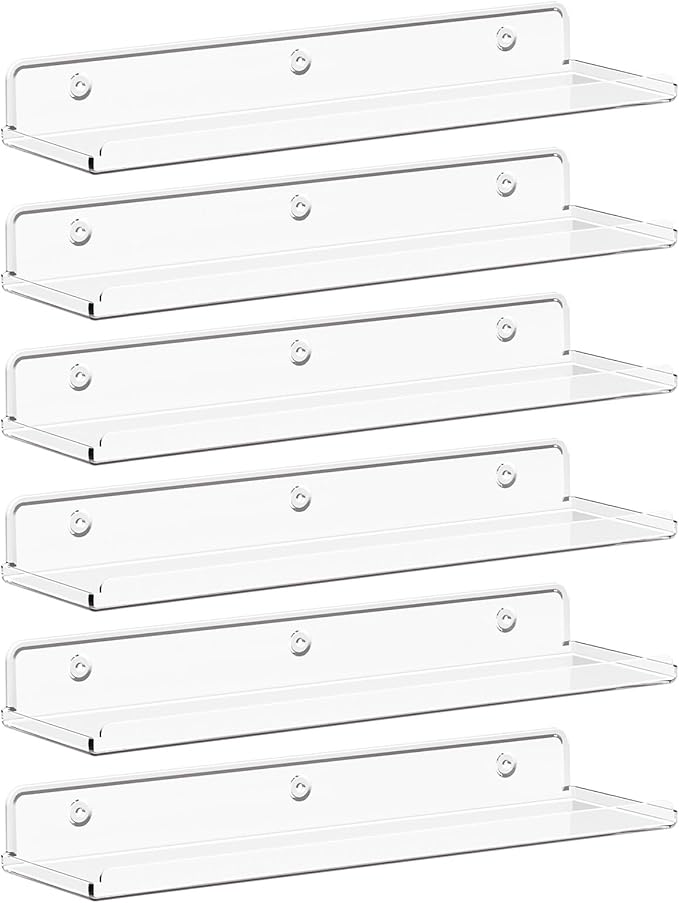 Lifewit Floating Shelves for Bathroom, Acrylic Wall Organizer for Perfume by Lifewit