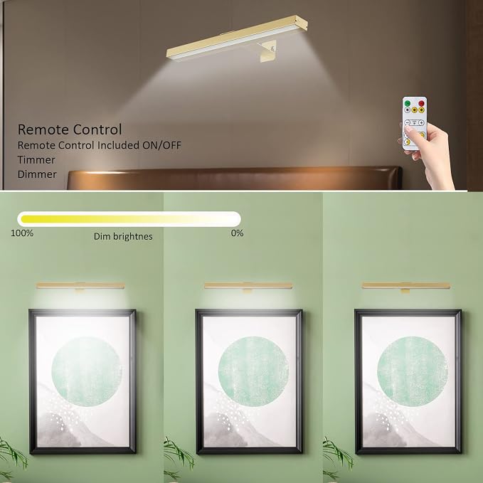 MIOBLUE 2Pack Picture Lights, 16in Battery Operated Picture Lights - Image 5