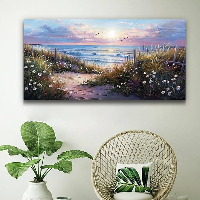 hyidecorart Large Wall Art For Living Room Canvas Wall Decor For Bedroom Blue - Image 5
