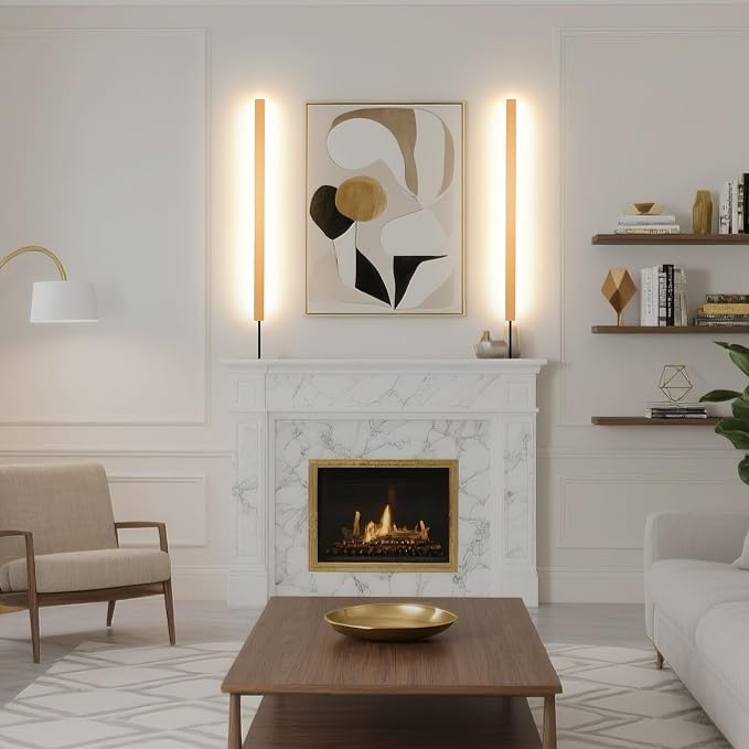 KELUOLY Modern Plug in Long Wall Sconce, 20W Warm White 3000K Acrylic Indoor - Image 9