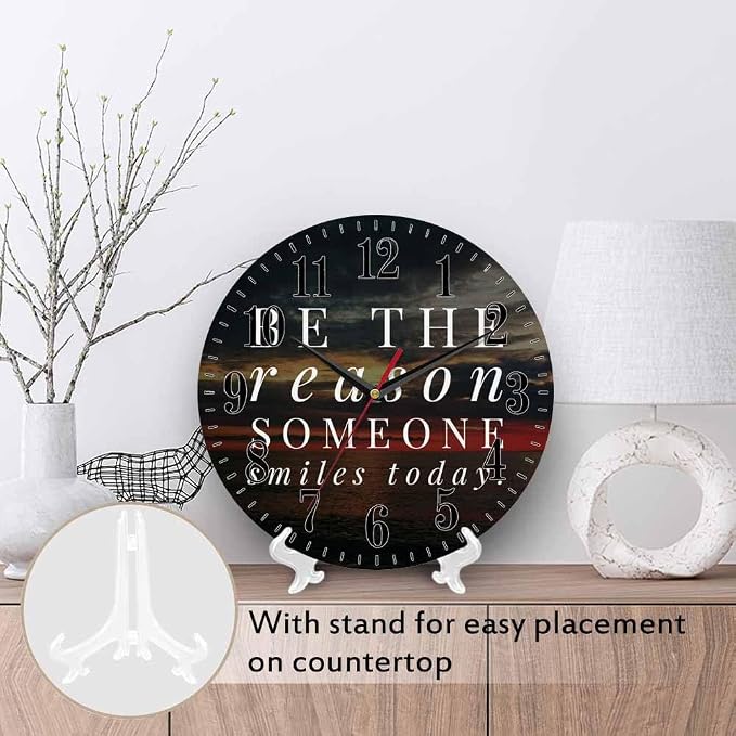 Mxocom Faith Quote Wall Clock Motivational and Inspirational Quote About Life - Image 3