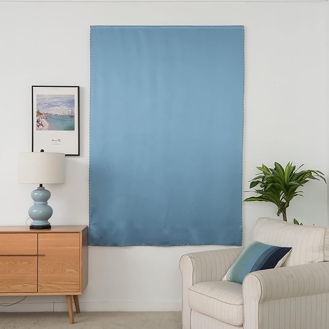 AJAZZ self Adhesive Portable 100% Blackout Curtains Simple and Easy to - Image 7