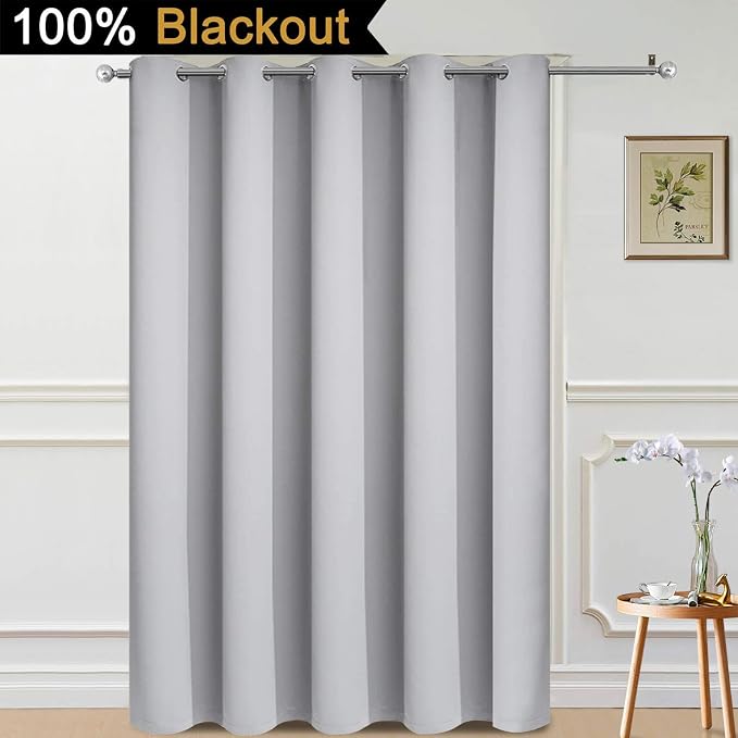 Yakamok 100% Blackout Lined Panels, Thermal Insulated Blackout Curtains - Image 2