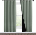 NICETOWN 100% Blackout Window Curtain Panels, Full Light Blocking Drapes by NICETOWN