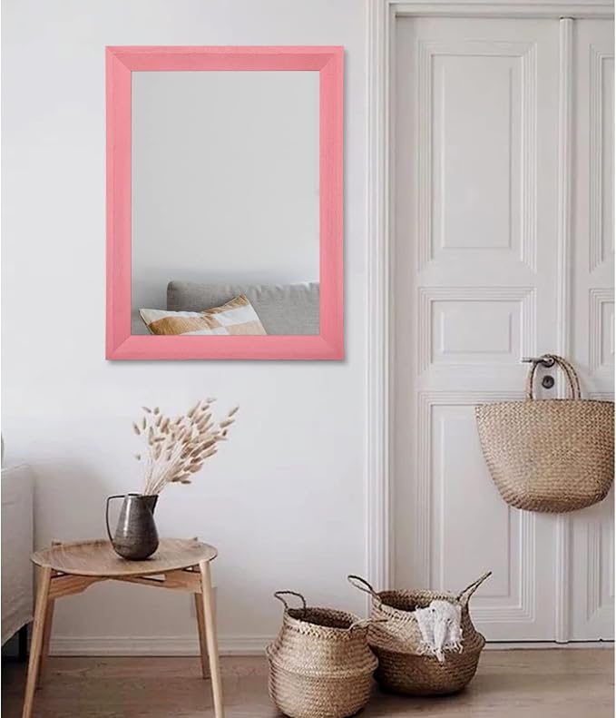 AAZZKANG Rectangle Mirror with Wood Frame Modern Farmhouse Wall Mirrors Decor - Image 5