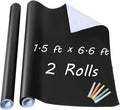 Chalkboard Wall Sticker 2 Rolls 18" x 79" Wallpaper Peel and Stick Chalk Board by TAKSDAI