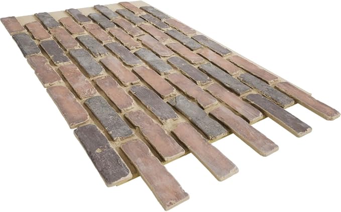 EverStone Aged Brick Faux Brick Panel, 46 7/8"W x 27"H x 1 1/4"D, Horizon Color - Image 6