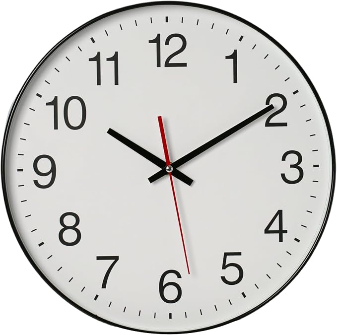 Spinaround Wall Clock, Modern Wall Clocks Battery, Silent Non-Ticking Analog by Unknown