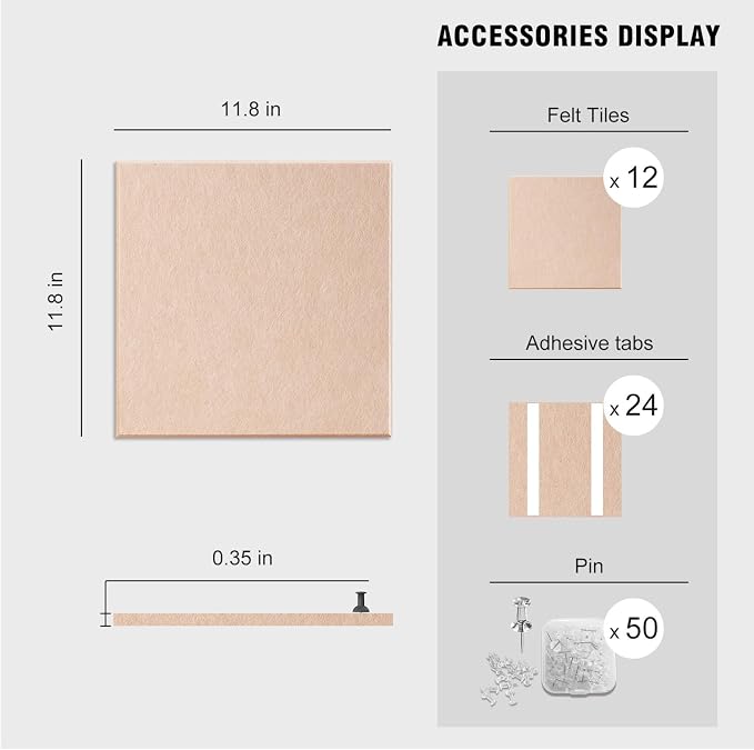 TSJOFFICE Large Cork Board for Wall - Image 6