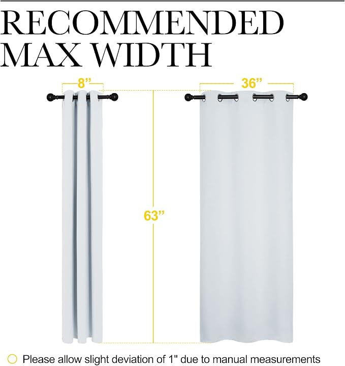NICETOWN Window Treatment Thermal Insulated Grommet Room Darkening Curtains - Image 3
