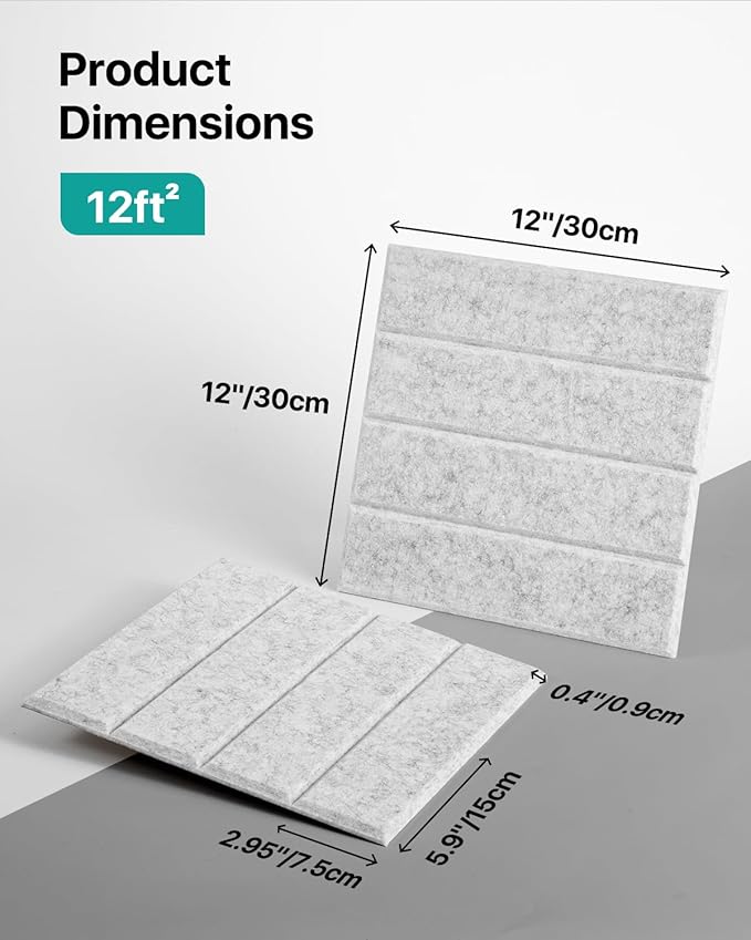 12 Pack Sound Proof Foam Panels - Image 6
