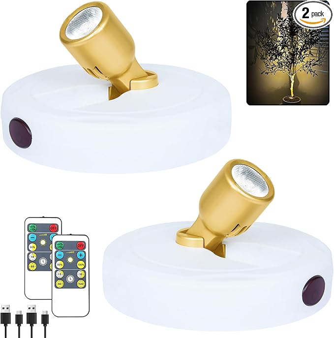 HAMVIDNE LED Spotlight, Rechargeable Battery Picture Lights, Uplighting Indoor by HAMVIDNE