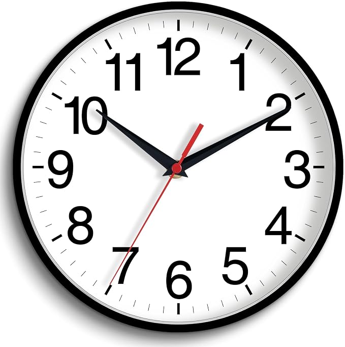 Rohioue 16 Inch Wall Clock Modern Battery Operated Silent Non Ticking Large by RohioueWallClock