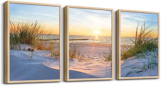 Natural Wood Framed Wall Art - Image 9