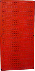 Wall Control Pegboard 32in x 16in Red Metal Pegboard Tool Board Panel by Wall+Control