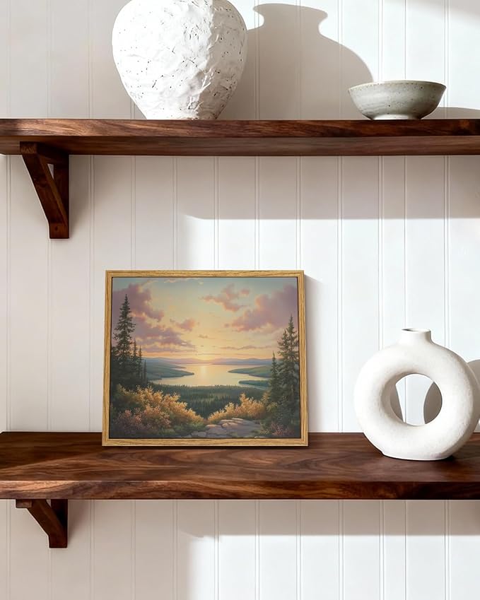 InSimSea Framed Canvas Wall Art, Vintage National Park Art - Image 2