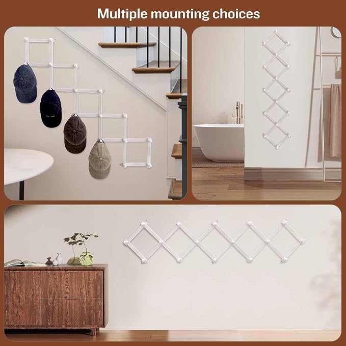 SCUNDA Rustic Wall Mounted Coat Rack - Image 3