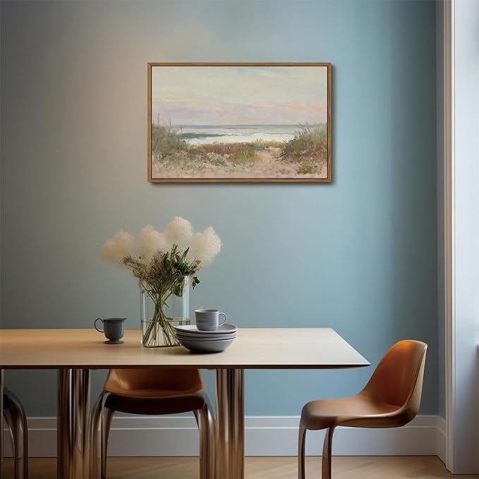 OIQArtOIQ Vintage Landscape Canvas Wall Art Framed Natural Scenery Painting - Image 6
