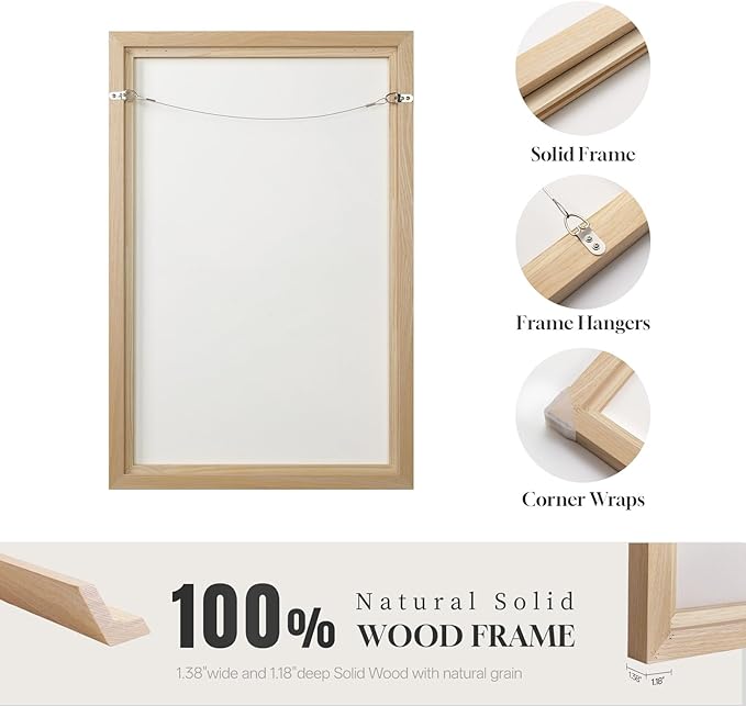 Extra Large Framed Sage Green Abstract Wall Art - Image 6