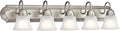 Kichler 36" 5-Light Vanity Bath Light in Brushed Nickel, Modern Bathroom Light by Kichler