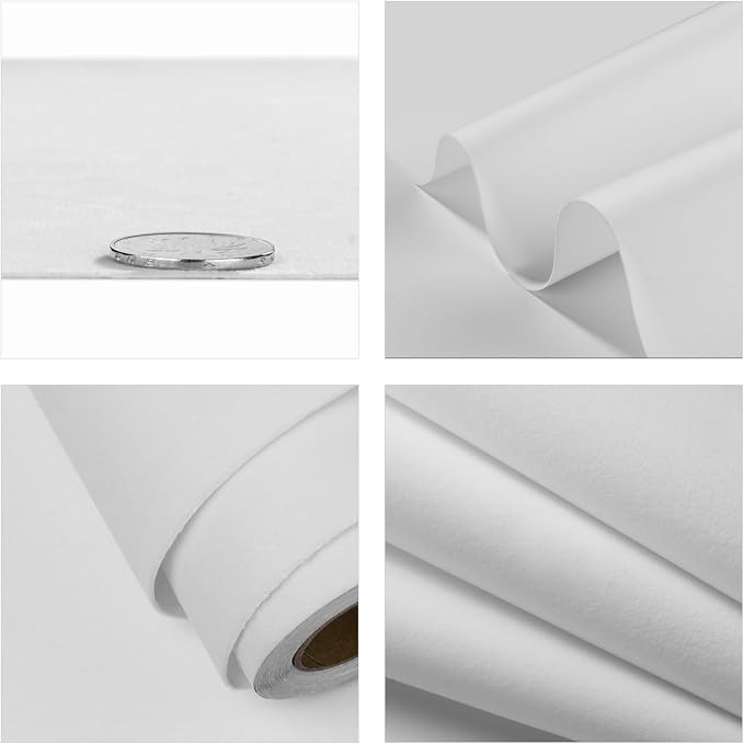 FunStick 15.8"x240" White Contact Paper Self Adhesive Velvet Flocking Liner - Image 5