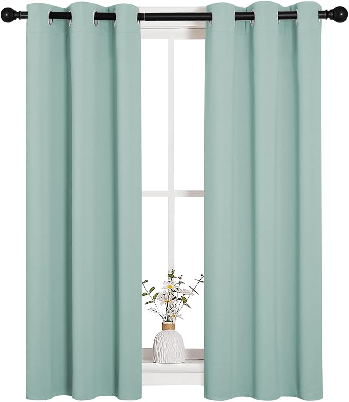 NICETOWN Thermal Insulated Curtains Blackout Draperies, Window Treatment Solid - Image 2