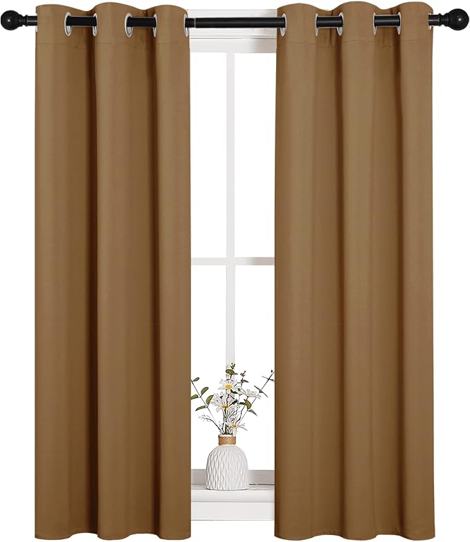 NICETOWN Sleek Blackout Curtains 45 inches Length - Image 2