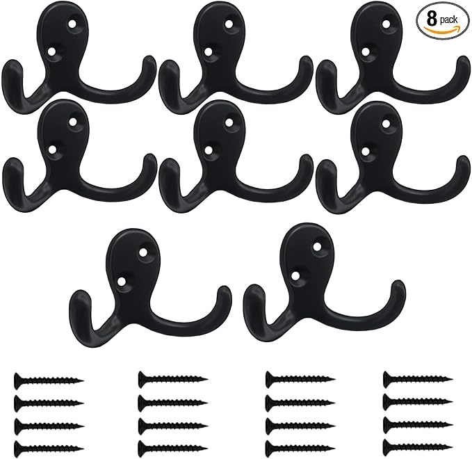 Kruodop 8 Pack Wall Hooks Wall Mounted Coat Hooks by Kruodop