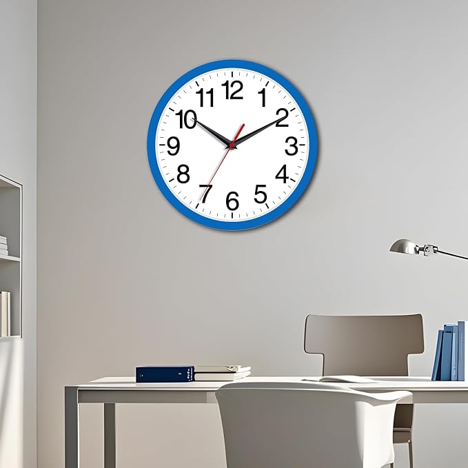 Rohioue Wall Clock Modern 8 Inch Battery Operated Silent Non Ticking Small - Image 5