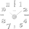 AILILIFE 20-28 Inch DIY Wall Clock 3D Frameless Silent Non-Ticking, Modern by AILILIFE