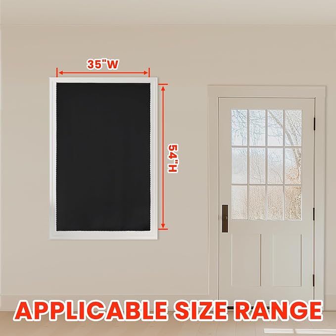 AJAZZ self Adhesive Portable 100% Blackout Curtains Simple and Easy to - Image 6