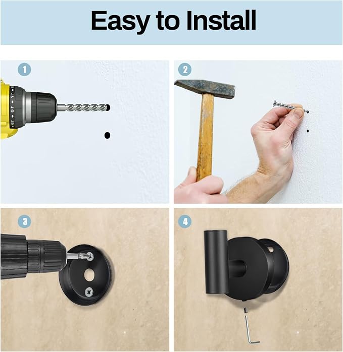 Kruodop Towel Hooks for Bathroom, 6 Packs Wall Mount Towel Holder, Stainless - Image 5