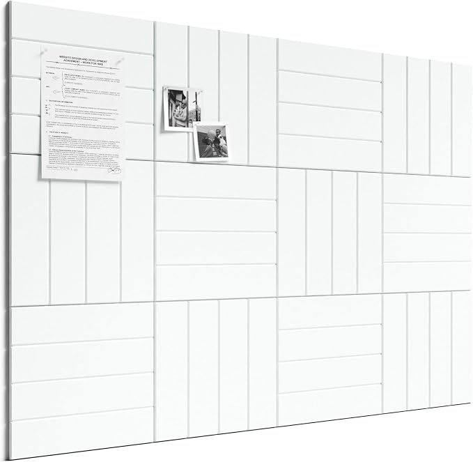 Bumusty Large Cork Board Alternative-48 x 36" Felt Bulletin Board Tiles by BUMUSTY
