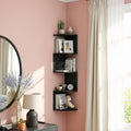 5-Tier Floating Corner Shelf Wall Mount, Heavy Duty Wall Corner Bookshelf by Unknown
