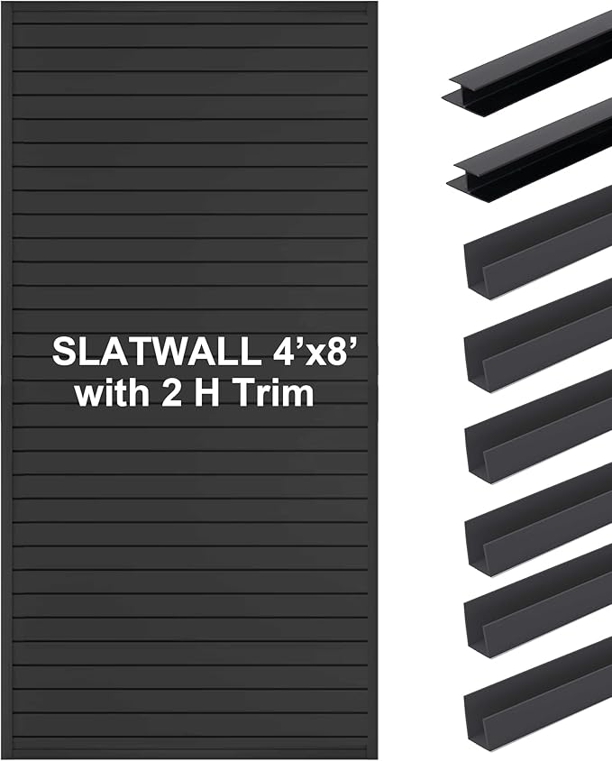 Slatwall Panels 4'x8' Garage Wall Organizer by FRAYSCENT