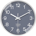 XNM 12 Inch Grey Modern Minimalist Wall Clocks Battery Operated Silent Non by XNMwallclock
