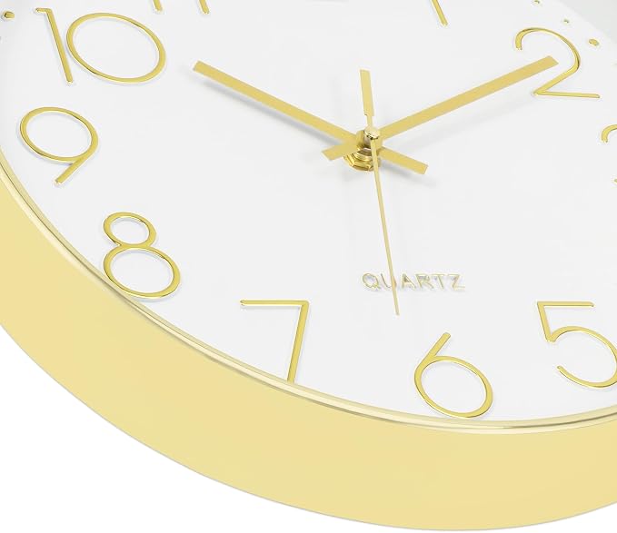 Foxtop 14 Inch Large Wall Clock Silent Non-Ticking Battery Operated Round - Image 7