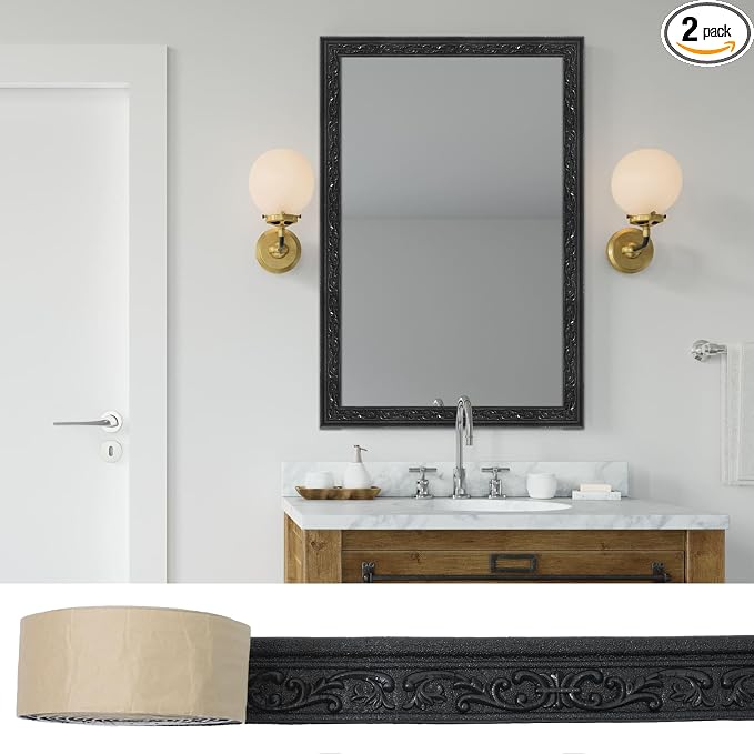 180" x 3.1" Peel Stick Foam Molding Trim Self Adhesive, Crown Molding Wallpaper by WAPANE
