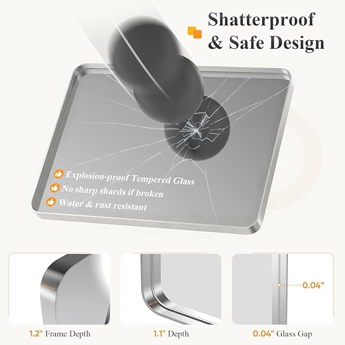 NEWBULIG 32X48 Inch Bathroom Mirror - Image 4