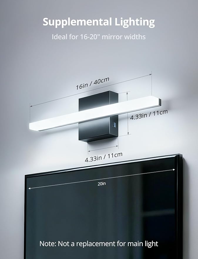 Combuh Modern Bathroom Light Fixtures Above Mirror Small Vanity Lighting Bar - Image 6