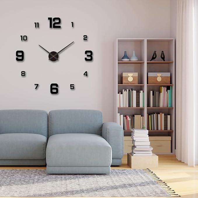 3D DIY Luminous Dial Acrylic Frameless Silent Wall Clock - Image 3