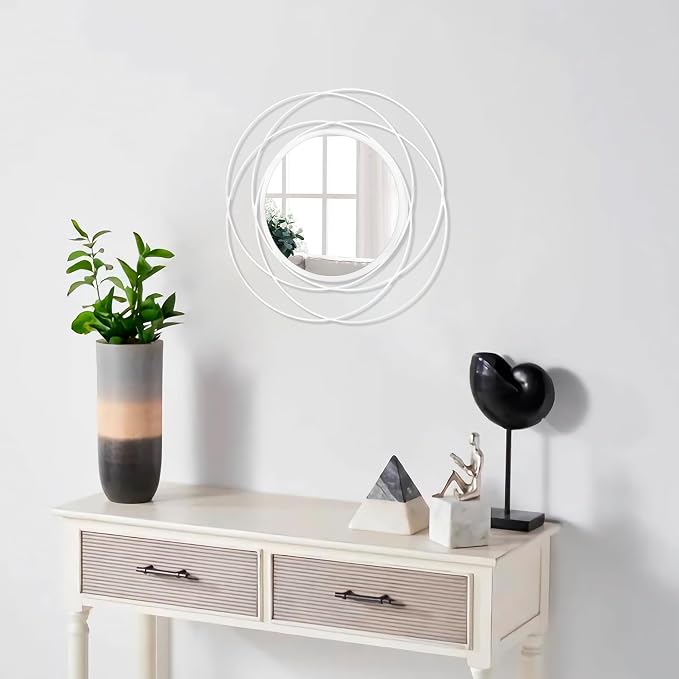 Mirrors Wall Decor Iron Frame Round Art Wall Mirrors Home Decoration Hanging - Image 5