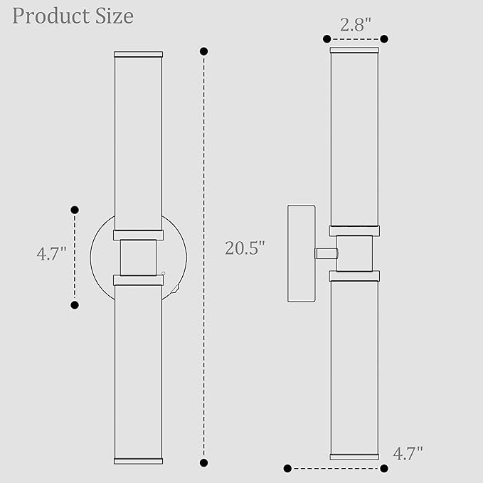 Battery Operated Wall Sconce Set of 2, Modern Cordless Wall Lights - Image 5
